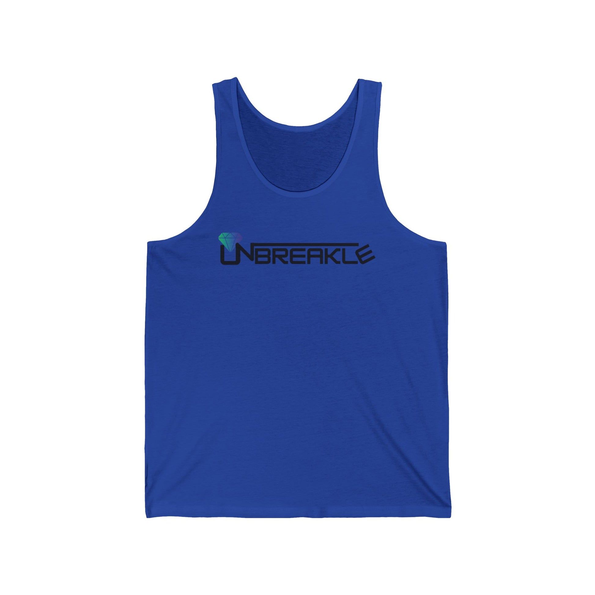 Unisex Jersey Tank Top - Perfect for Gym, Sports, Beach Days, Summer Outings, and as a Unique Gift - 'Unbreakle' Design