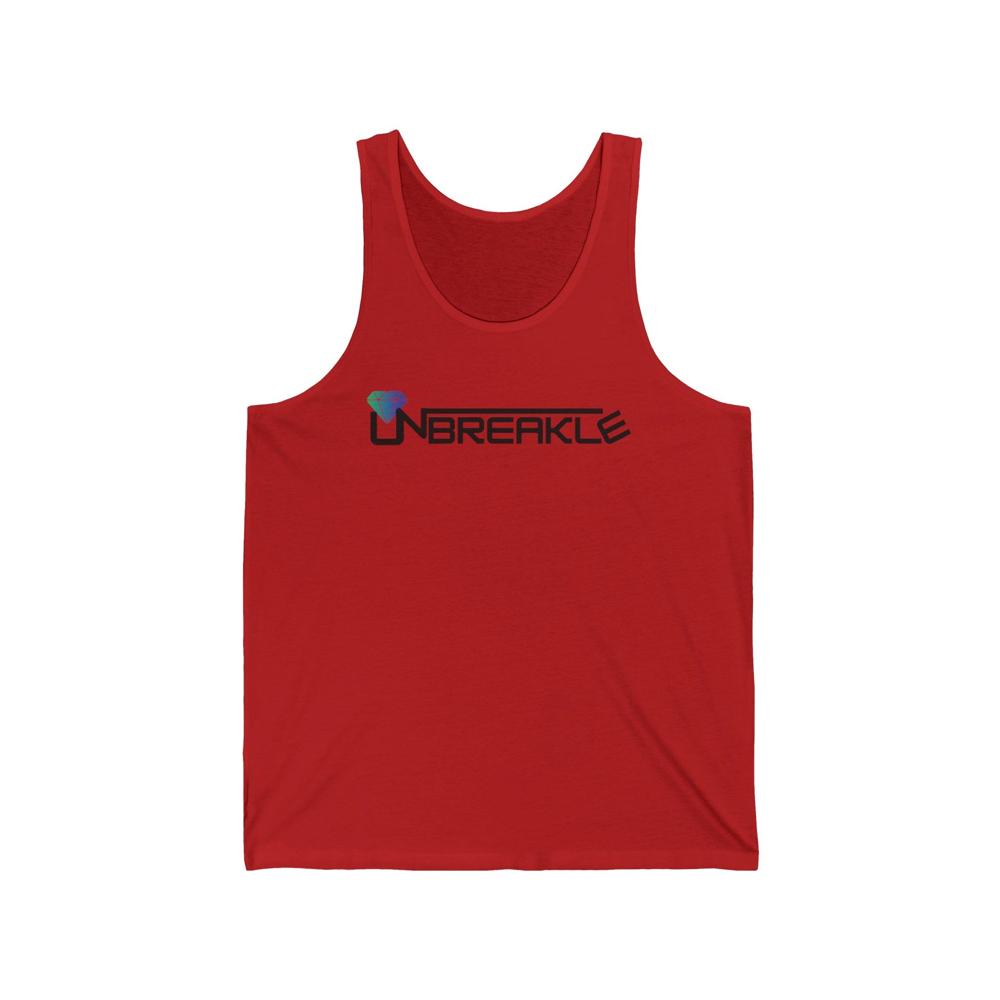 Unisex Jersey Tank Top - Perfect for Gym, Sports, Beach Days, Summer Outings, and as a Unique Gift - 'Unbreakle' Design