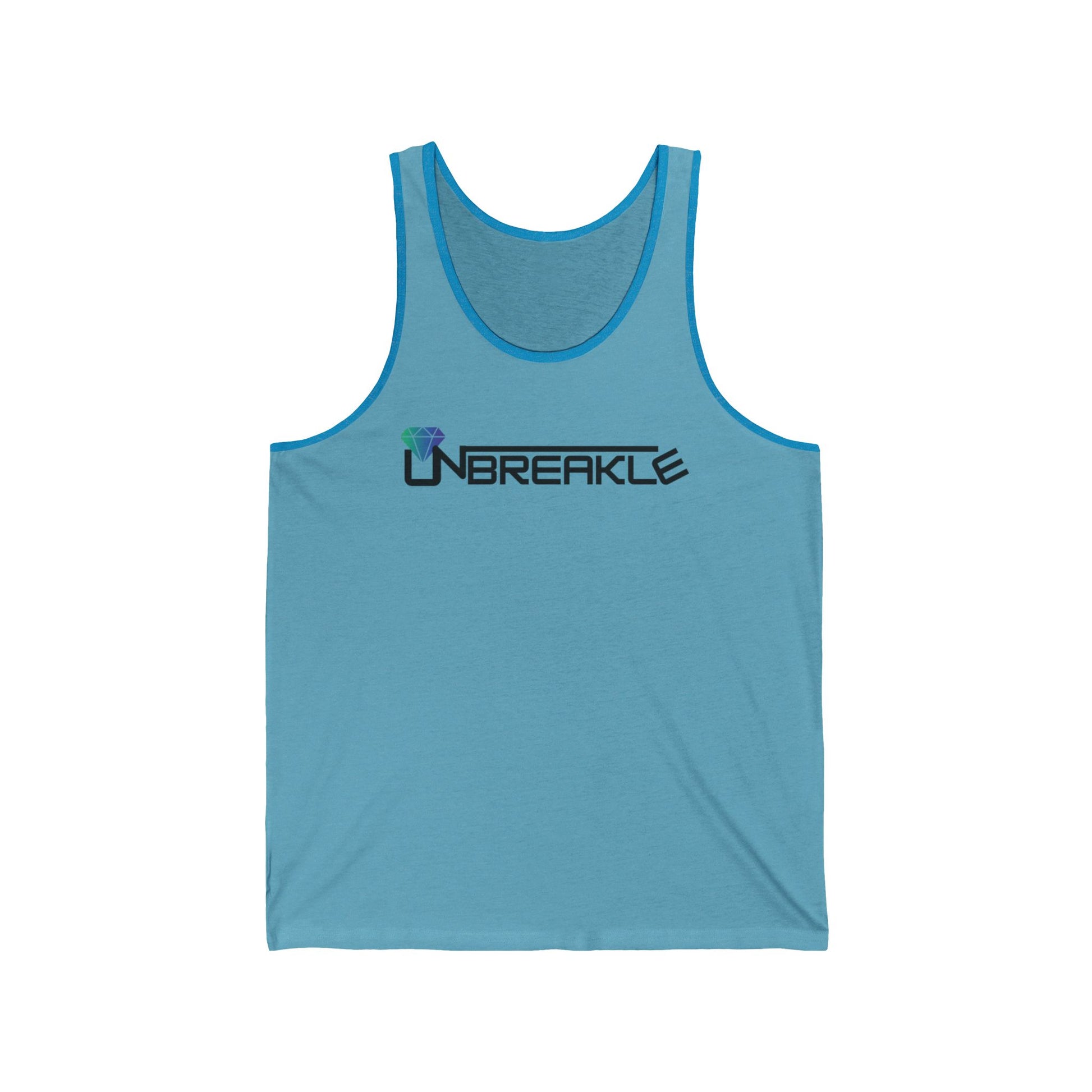 Unisex Jersey Tank Top - Perfect for Gym, Sports, Beach Days, Summer Outings, and as a Unique Gift - 'Unbreakle' Design