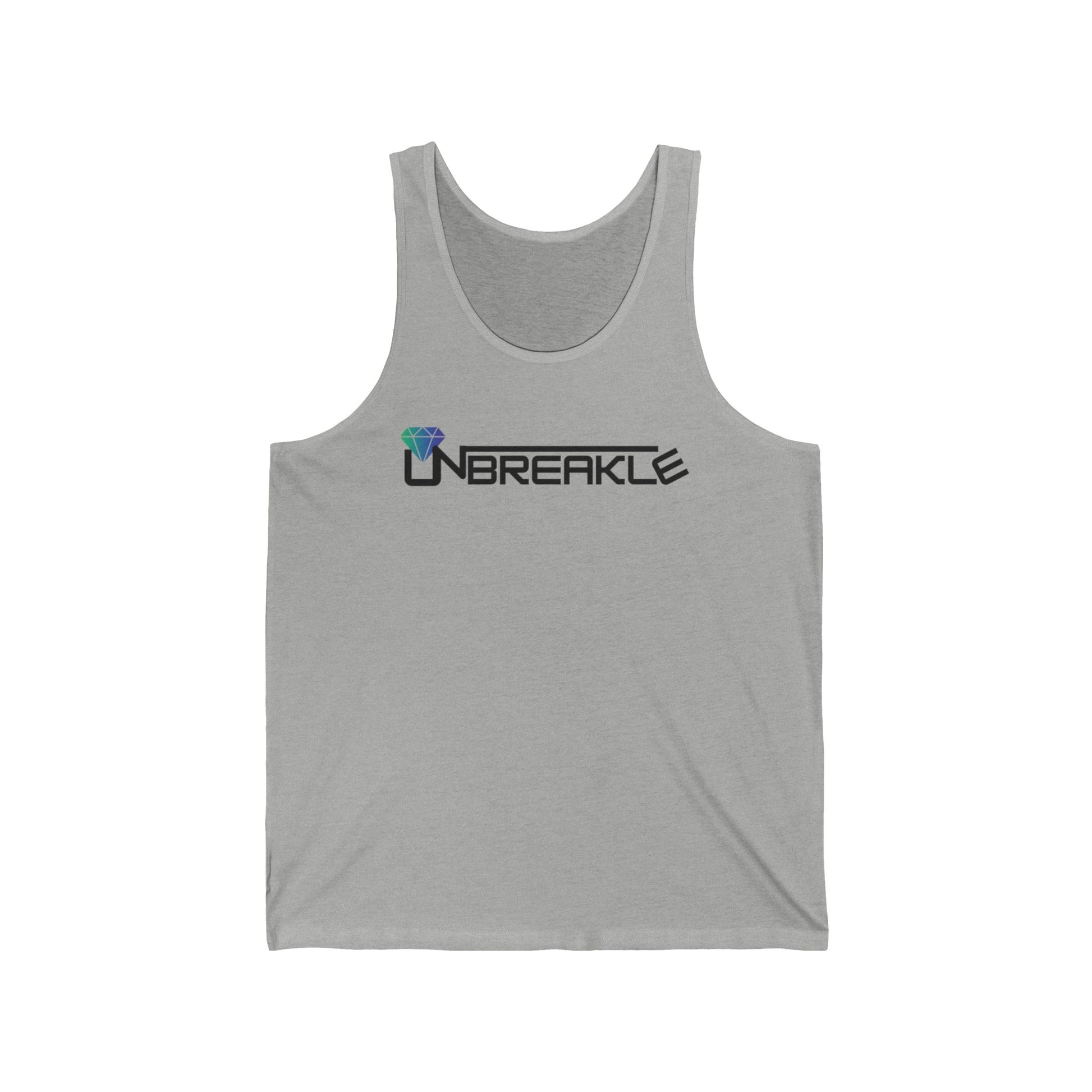 Unisex Jersey Tank Top - Perfect for Gym, Sports, Beach Days, Summer Outings, and as a Unique Gift - 'Unbreakle' Design