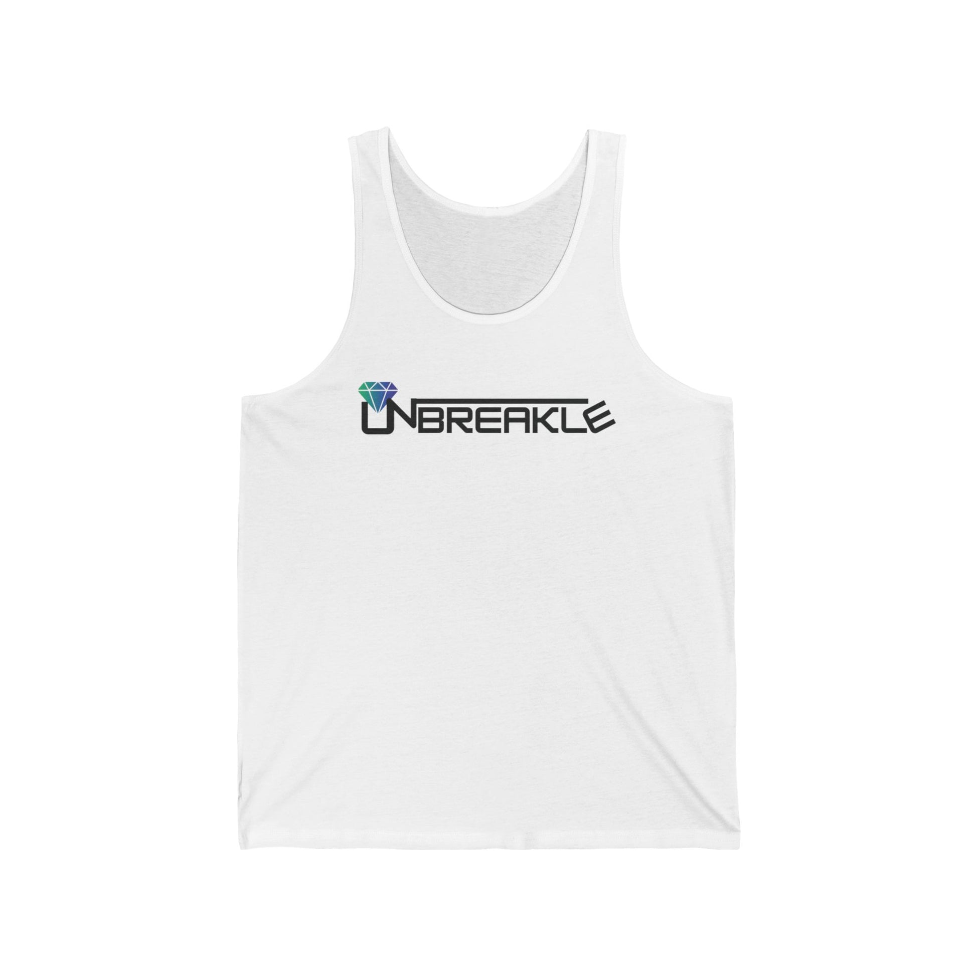 Unisex Jersey Tank Top - Perfect for Gym, Sports, Beach Days, Summer Outings, and as a Unique Gift - 'Unbreakle' Design