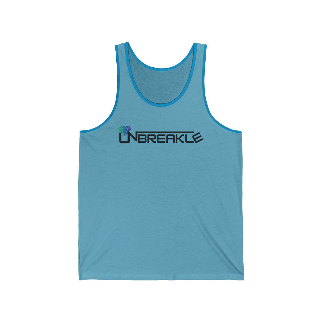 Unisex Jersey Tank Top - Perfect for Gym, Sports, Beach Days, Summer Outings, and as a Unique Gift - 'Unbreakle' Design
